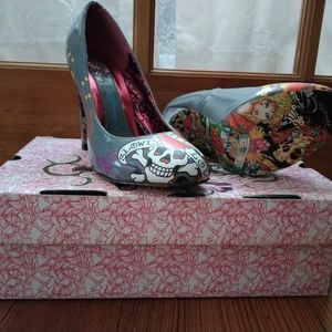 Ed Hardy Rockaway Heels size 6